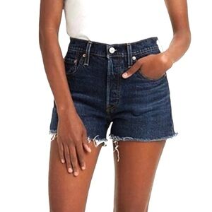 American Eagle Hi-Rise Shortie Size 2 Dark Wash Super Stretch